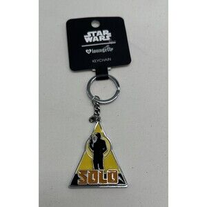 Disney Loungefly Star Wars Han Solo Shadow Keychain OG Heart Logo New